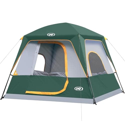 UNP Camping Tent 4-8 Person, Tall Family Tent with Standing Room