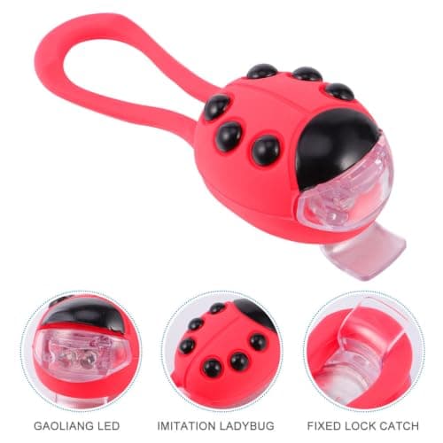 Red Waterproof Bike Light Front Head Lamp for Helmet and Bike — view 6