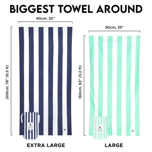 Dock & Bay Quick Dry Beach Towel - Cabana - Ipanema Orange, Large — view 3