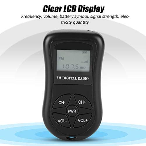 Digital FM Radio with LCD Display - Portable Personal Mini Radio with Earphones, Headphones and Lanyard for Gym Sports — view 4