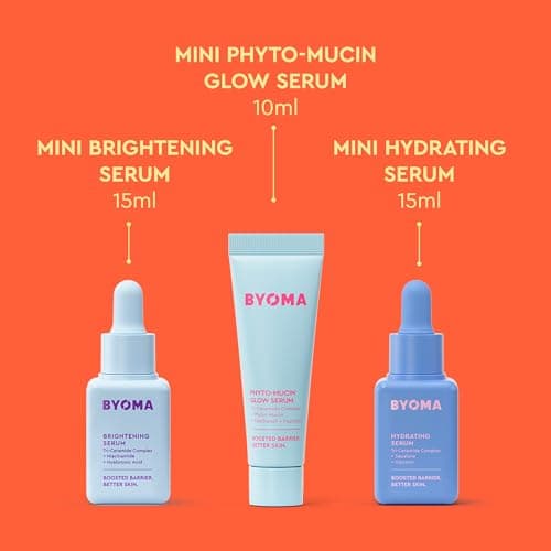 BYOMA Cosmic Glow Treat Trio Travel Size Skincare Set (15ml, 10ml, 15ml) — view 3
