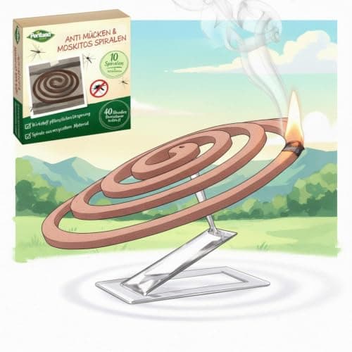 Mosquito Repellent Coils 10-Pack 2 Metal Stands for Patio Outdoor Garden — view 3