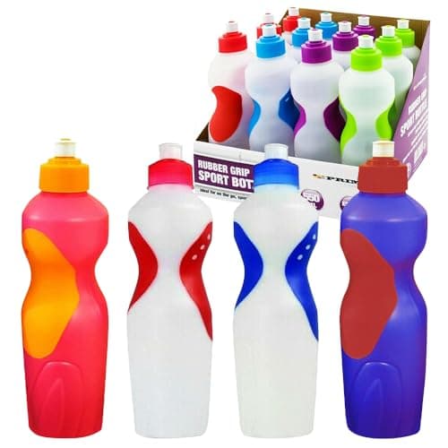 4 x 550ML PRIMA SPORTS WATER BOTTLE GYM DRINKS SCHOOL HOME OFFICE HYDRATION CYCLING HIKING RUNNING Drinking JOGGING Adults Children Kids Daily Use Fitness Outdoor BPA FREE PLASTIC Non-Toxic UK