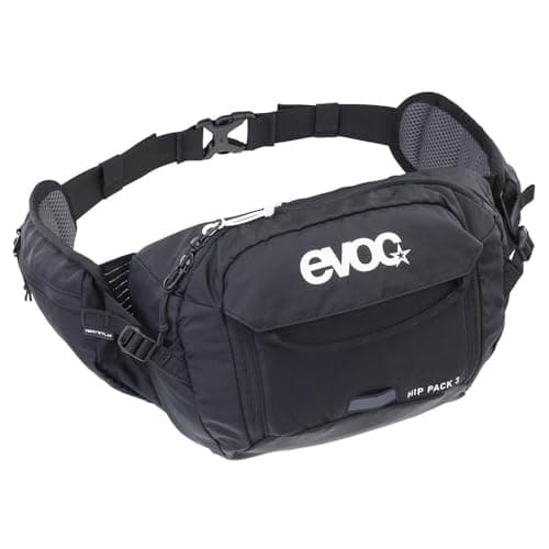 EVOC Hip Pack 3 Hip Bag, Bum Bag (Comfortable Belt Bag with Hydration Bladder Compartment, AIR Flow Contact System, Volume: 3 l), Black — view 4