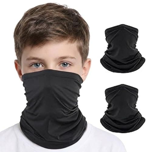 2Pcs Cooling Neck Gaiter for Kids Breatheable Face Cover UV Balaclava