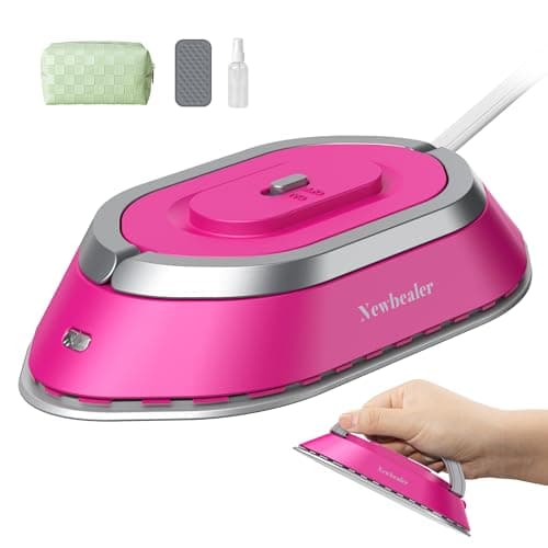 Newbealer Mini Travel Iron, Hot Pink