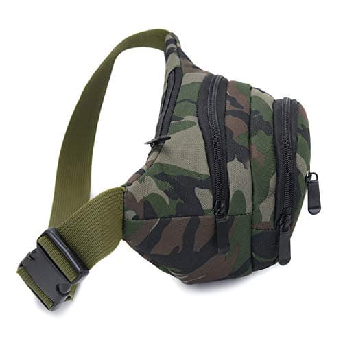 Waterproof Bum Bag Waist Fanny Packs Travel Hiking Outdoor Sport Money Hip Bag Pouch Pack Holiday Running Belt (Green#1) — view 3
