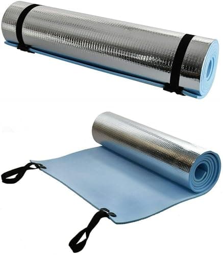 VIVAAS Set Of 2 Insulated Foam Roll Up Eva Foam Mat Sleeping Mattress For Camping, Picnic, Hiking, Travel, Yoga, Pilates, Gym, Abdominal Exercise, Fitness Workout, Beach Indoor And Outdoor — view 2