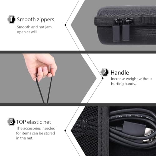 co2CREA Hard Travel Case for Epson Workforce ES-50 ES-60W DS-70 DS-80W — view 5