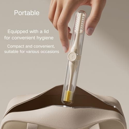 2026 2-in-1 Nasal Hair Cutter, Double Sided Nose Hair Cutter with Lid, Updated Portable 360 ° Rotating Manual Nose Hair Trimmer for Travel (Yellow 3pcs) — view 5