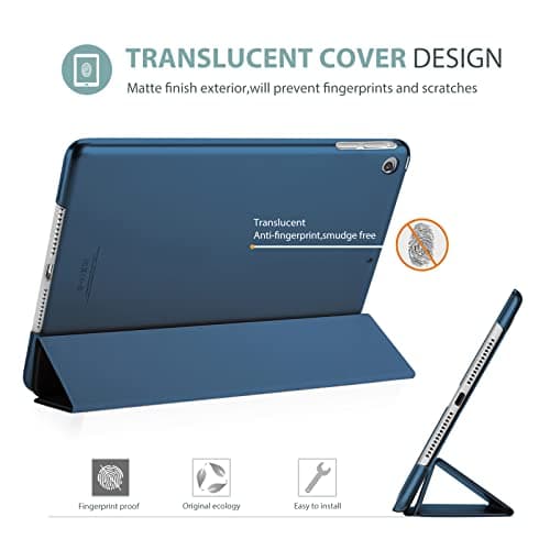 ProCase Smart Case for iPad Mini 1 2 3 7.9 inches(Mode: A1432 A1454 A1455 A1489 A1490 A1491 A1599 A1600), Ultra Slim Lightweight Stand Cover with Translucent Back Support Auto Sleep/Wake –Navy — view 4