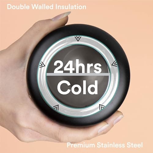 moon bottles - Insulated Water Bottle with Straw - Stainless Steel Sports Drink Bottle, Thermal Flask, 24hr Cold, 12hr Hot, Double Walled, Metal Straw, Silicon Spout, UK Company (1L, Green) — view 5