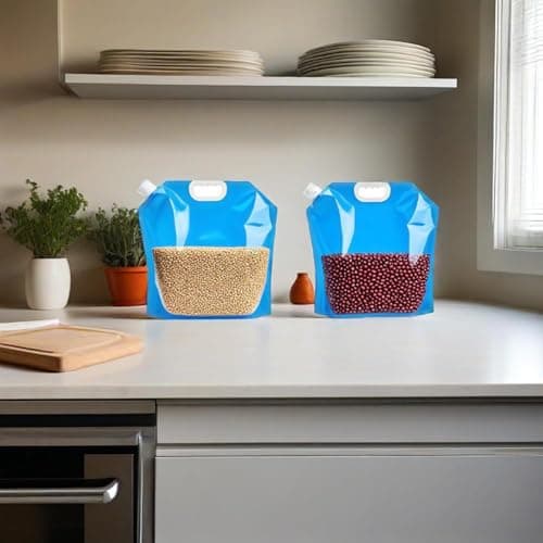LJYING 2 Pack 5L Collapsible Water Container - Foldable Outdoor Water Bag & Car Drinking Water Carrier | Portable for Camping, Hiking, Picnics, BBQ | Leakproof Collapsible Water Storage Bottles — view 6