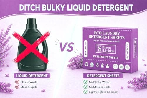 Green Limitless Eco Laundry Detergent 120 Sheets (Loads) with A Lavender Scent. All the benefits of a liquid detergent, washing powder, or washing pods without any of the drawbacks. — view 2