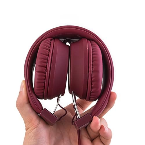 Olyre Foldable Kids Wired Headphones with Mic, Headset for Boys & Girls — view 2