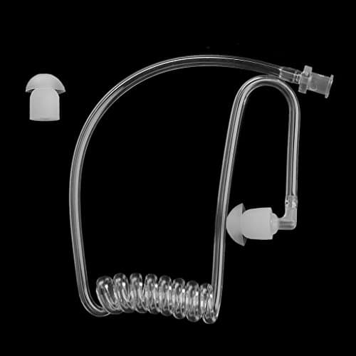 Transparent Coil Acoustic Air Tube Earplugs Replacement Radio Earphone Head Earphone Sleeve Earphone Case Holder Case Cover Clip Silicone Cute Girls Case Case Bulk Adapter — view 4