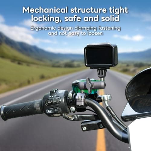 FANAUE Double Socket Arm Connects to 17mm Ball Head Adapter Only, Compatible with Garmin GPS Mount and Bike Motorcycle Phone Holder, Made of Aluminum Alloy with a Length of 2.44". — view 5