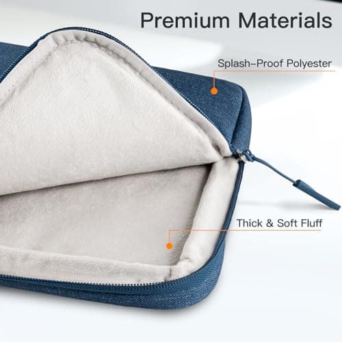 JETech Laptop Sleeve for 13-14 Inch Devices, Navy — view 4