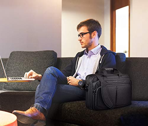 KROSER Laptop Bag Expandable Lightweight Briefcase for 17.3" Work Bag — view 2