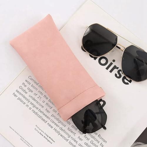Dedjgoo Glasses Case 4 Pack Soft PU Eyewear Storage for Women Men and Teens — view 6