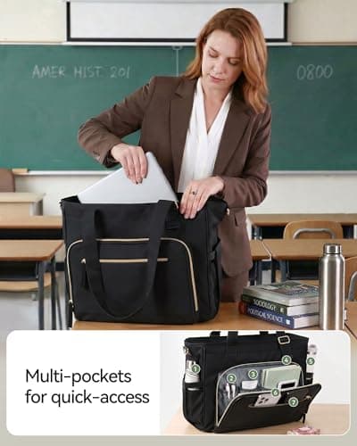 HOMESPON 24.5L Insulated Work Tote, 15.6" Laptop, Leakproof — view 4