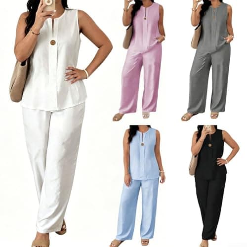 Recycled Polyester Lounge Wear Set Two Piece Outfits(Black L) — view 3
