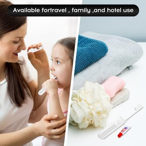 5PCS Portable Travel Dental Kit with Folding Toothbrushes & Mini Toothpaste - Toiletries for Home and Business Trips — view 6