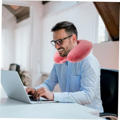 BESTYASH U-shaped Pillow for Travel and Sleeping Neoprene Material Neck Support Pillow Cervical Spine Design for Long Trips — view 5