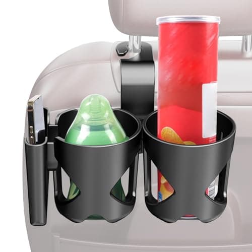 Car Seat Back , Multifunctional Storage Container, Back Seat Storage and Mobile Phone Holder, for Drinks, Smartphone, Keys, Headphones, Travel, Road Trip