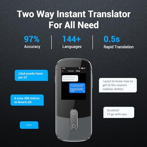 ANFIER Offline Language Voice Translator Device W09 PRO for 144 Languages and Accents Photo Translation No WiFi Internet Needed for Tavel Business — view 3