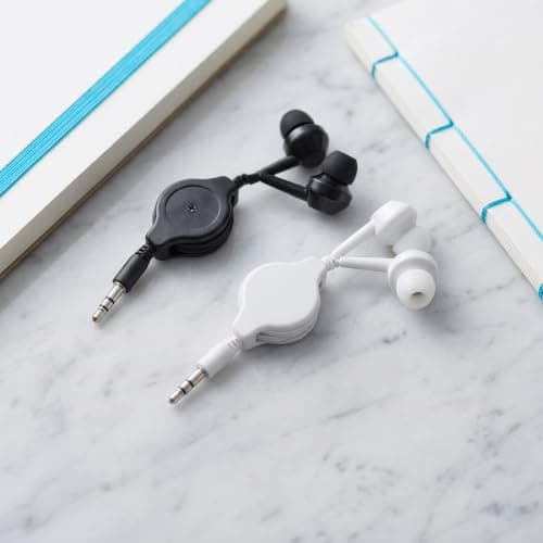 Hemobllo 2pcs MM Plug Wired Earbuds Retractable Earphones for Daily Travel — view 6