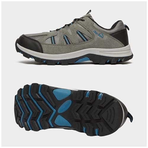 Peter Storm Men's Buxton Vent Walking Shoe with High Traction Rubber Sole & Speed Lacing, Lightweight, (Grey, UK Footwear Size System, Adult, Men, Numeric, Medium, 10) — view 3