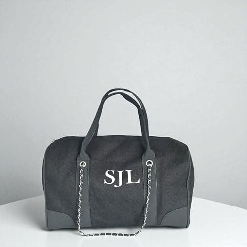 Personalised Duffel Bag with Initials – Custom Travel Holdall for Men or Women, Customised Gym Bag, Weekend Overnight Bag, Sports Bag, Monogrammed Luggage, Gift for Him or Her — view 4