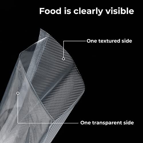 20x30cm 100 Bags Vacuum Sealer Bags, Commercial Grade Textured Vacuum Food Sealer Bags, BPA Free, Great for Vac Storage & Sous Vide Cooking & Boiling Microwaving — view 2