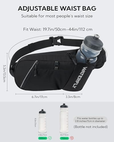 Waterfly Bum Bag Waist Packs: Fanny Pack with Water Bottle Holder — view 5