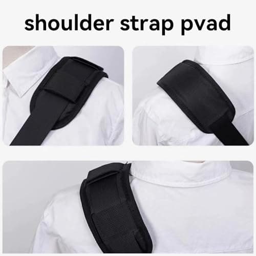 JITFLG 2 Pack Extra Thick Shoulder Strap Pad, Black Removable Universal Replacement Cushion for Backpack, Luggage Bag, Guitar Strap, Duffel Bag - Adjustable Comfort Padding for Heavy Bags — view 4
