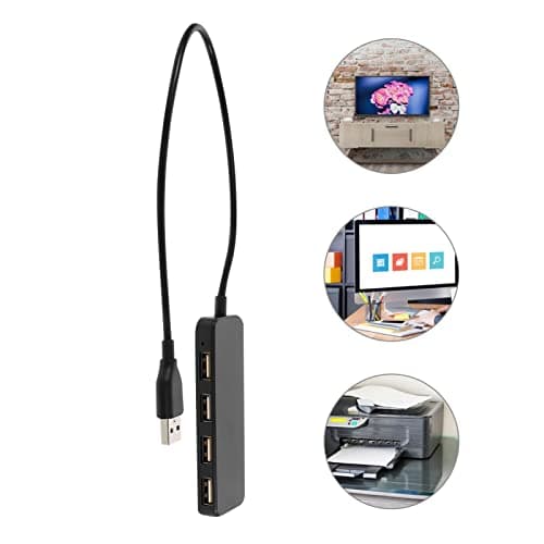 Plastic 4 Ports USB 2.0 Hub Abs Computer Cable Adapter — view 4