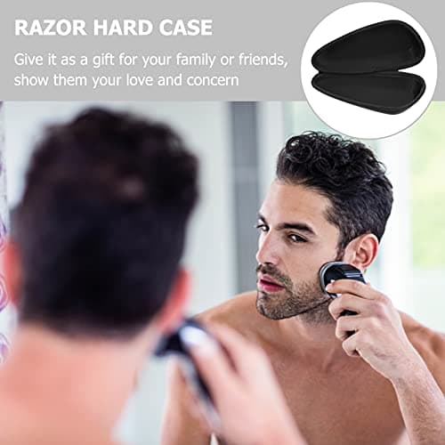 minkissy Portable Carrying Case for Beard Trimmer Shockproof Travel Pouch with Zipper Wear-Resistant Protector for Men Stylish Design for Travel Storage — view 3