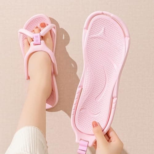 WZNKXFC Travel Slippers Shower Foldable Shoes Quick Drying Non Slip for Women Lightweight Shoes Men Beach Spa Portable Hotel EU Size 41-42 Black — view 5
