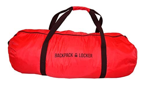 Backpack Locker - flight travel backpack/rucksack/bag transit cover - lockable (padlock included) duffel bag (Red, 45-55 Litres) — view 2