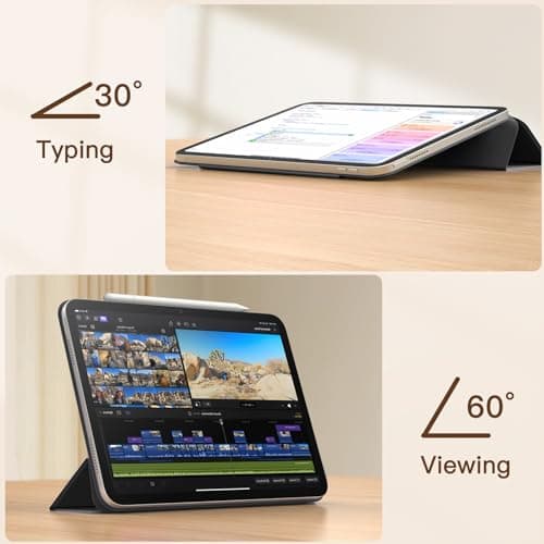JETech Magnetic Case for iPad (A16) 11th/10th Gen, Black — view 6