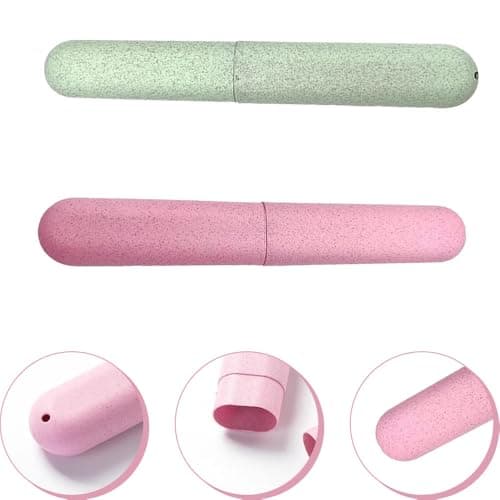 CCLKHY 2 Pcs Toothbrush Case, Toothbrush Travel Case Cover, Portable Toothbrush Storage Case, Sutiable for Home Travel Outdoor Camping Hiking Business Trip — view 6