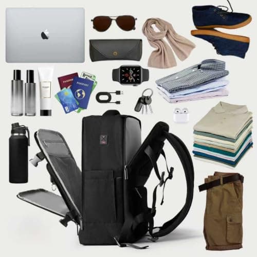 ZHXX for Easyjet Cabin Bag 45x36x20, Waterproof-Resistant Carry-ons Underseat Cabin Bag, Anti-Theft Design, Fits 15.6 Inch Laptop, Travel Backpack for Men & Women — view 5