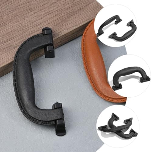 ibasenice Suitcase Handle Grip with Foldable Design 6pcs Black Plastic and Easy Installation, Replacement Luggage Handle for Bags and Suitcases, for Travel and DIY Repairs — view 4