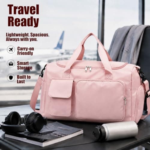 Travel Duffle Bag, Lightweight Gym Duffel, Large Holdall Bags — view 5