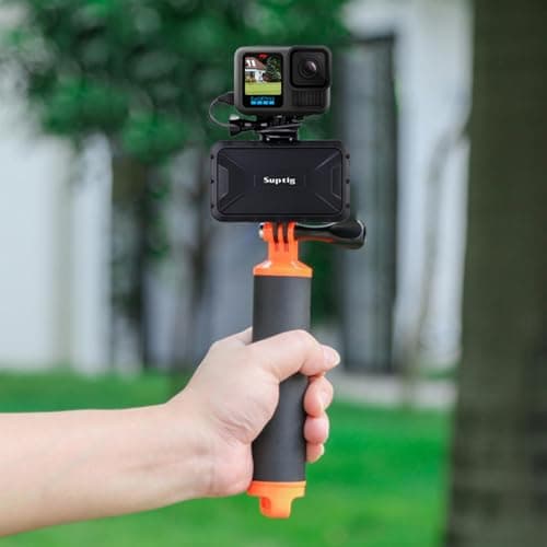 Suptig Portable Charger, 7800mAh Waterproof Power Bank, Compatible for Gopro Hero 10 Hero 9 Hero 8 Hero 7 Hero 6 Hero 5 Hero 4 Hero Session Hero + DJI osmo Digital Camera and Smartphone — view 3
