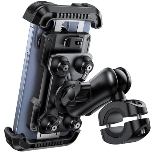 Lamicall Motorbike Phone Holder, [Anti-Theft] Motorcycle Phone Mount Bike