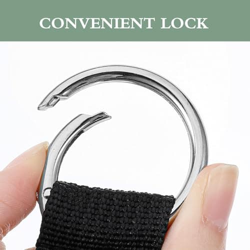 2 PCS Add a Bag Luggage Straps for Suitcases, Adjustable Suitcase Belt Straps, Jacket Holder Strap Backpack Travel Attachment Accessories for Connecting Luggage Easy to Carry Your Extra Bags (Black) — view 5