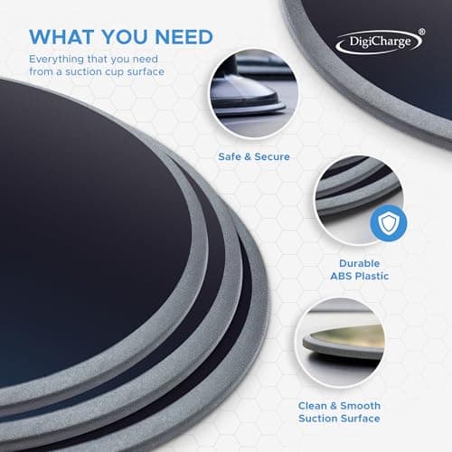 Digicharge 3 Pack Adhesive Dashboard Pad Mounting Disk for Suction Cup Disc Phone Mount & Garmin/TomTom Large Sat Nav GPS Mount | 80mm, 3.25" Wide Diameter 3M VHB Sticker 3 Pcs — view 5