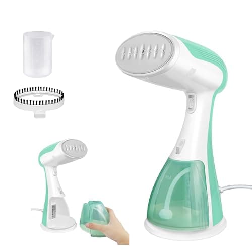 2000W Handheld Portable Garment Wrinkle Remover, Fast Heat Up In 30 Seconds, Clothes Steamer Handheld Large 300ml Detachable Water Tank